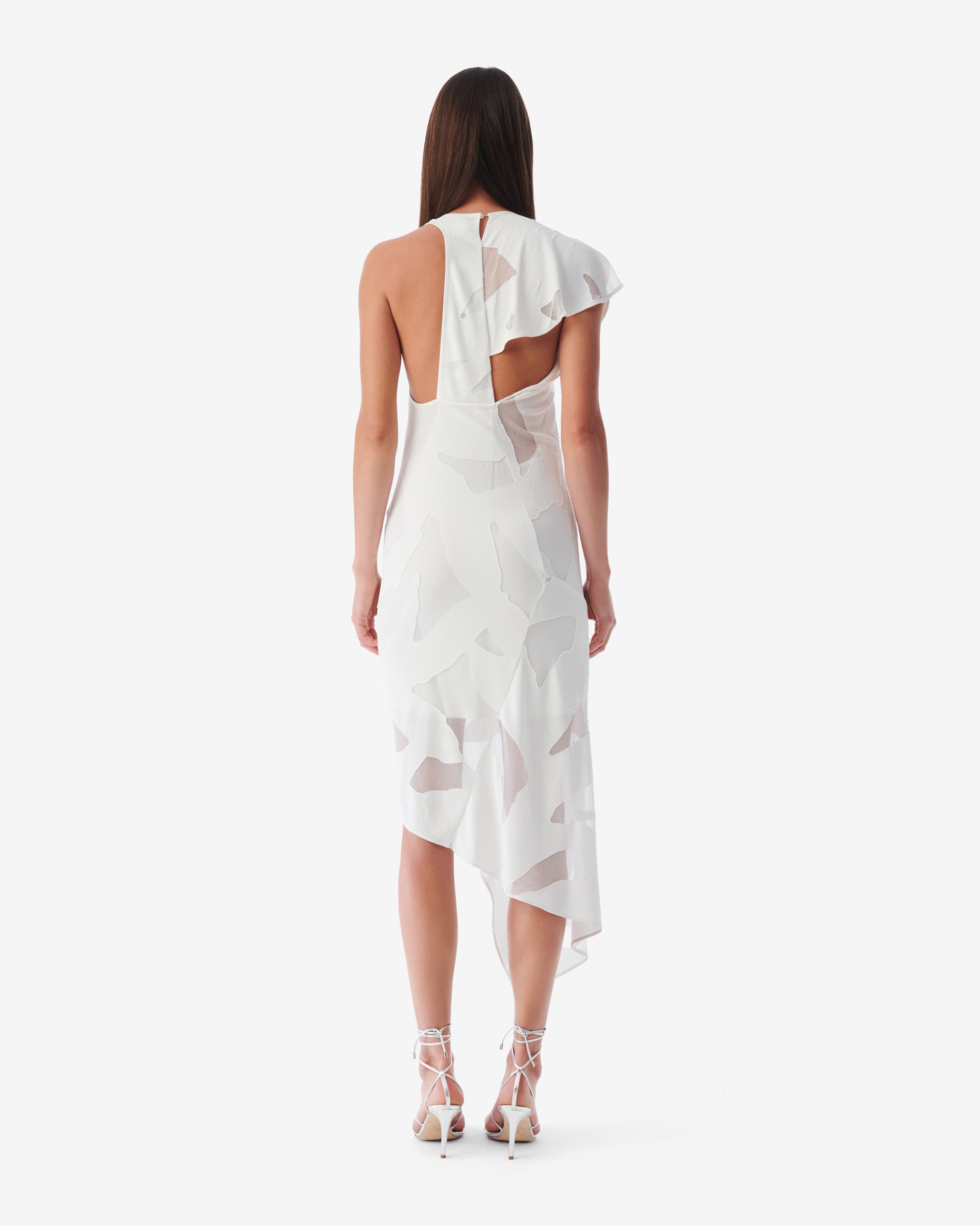 Shanon asymmetric dress - Off White