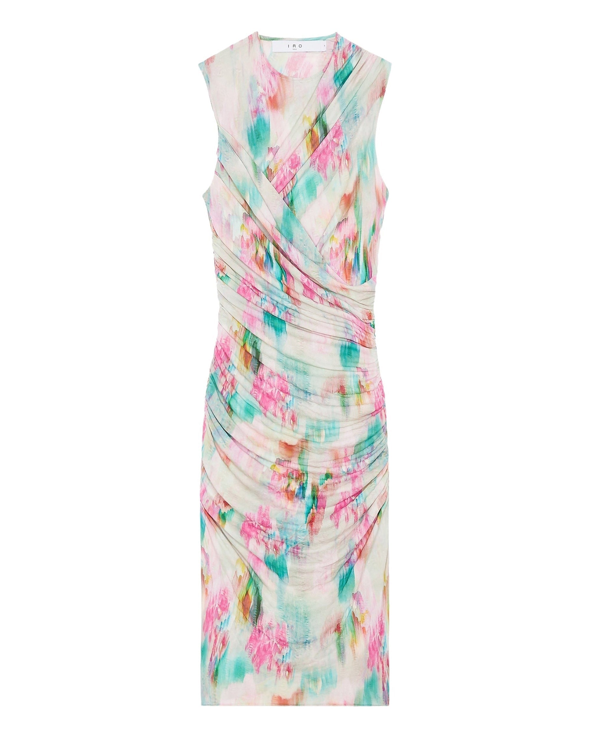 Zippa midi-length dress - Green Multico