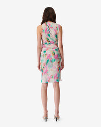 Zippa midi-length dress - Green Multico