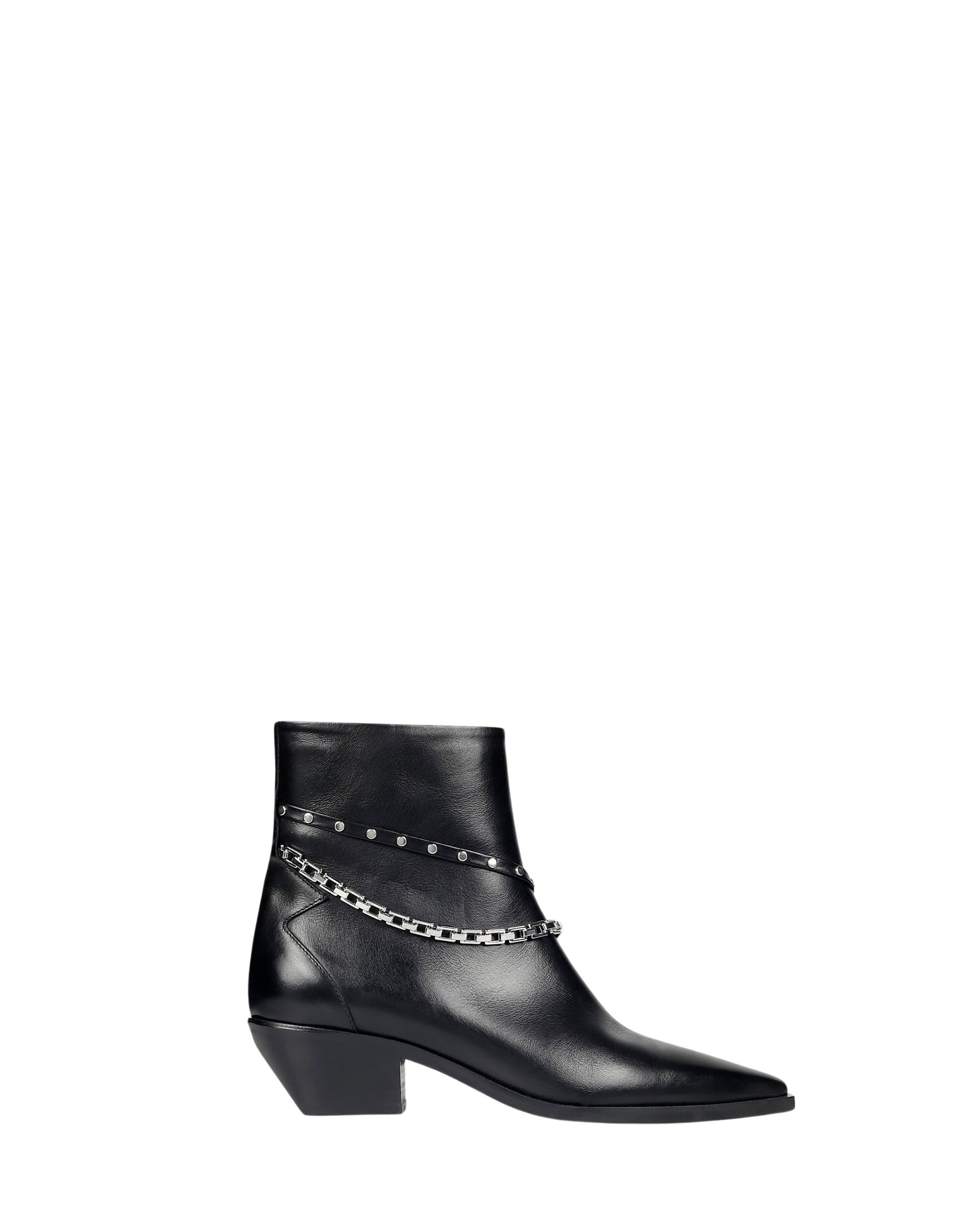 Eddy 50 leather boots - Patent Black