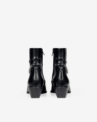 Eddy 50 leather boots - Patent Black