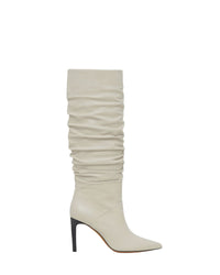 Sheely High leather boots - Oyster Grey