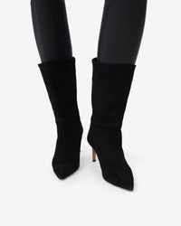 Takari Suede leather ankle boots - Black