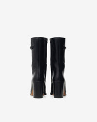 Aika 85 leather boots - Black
