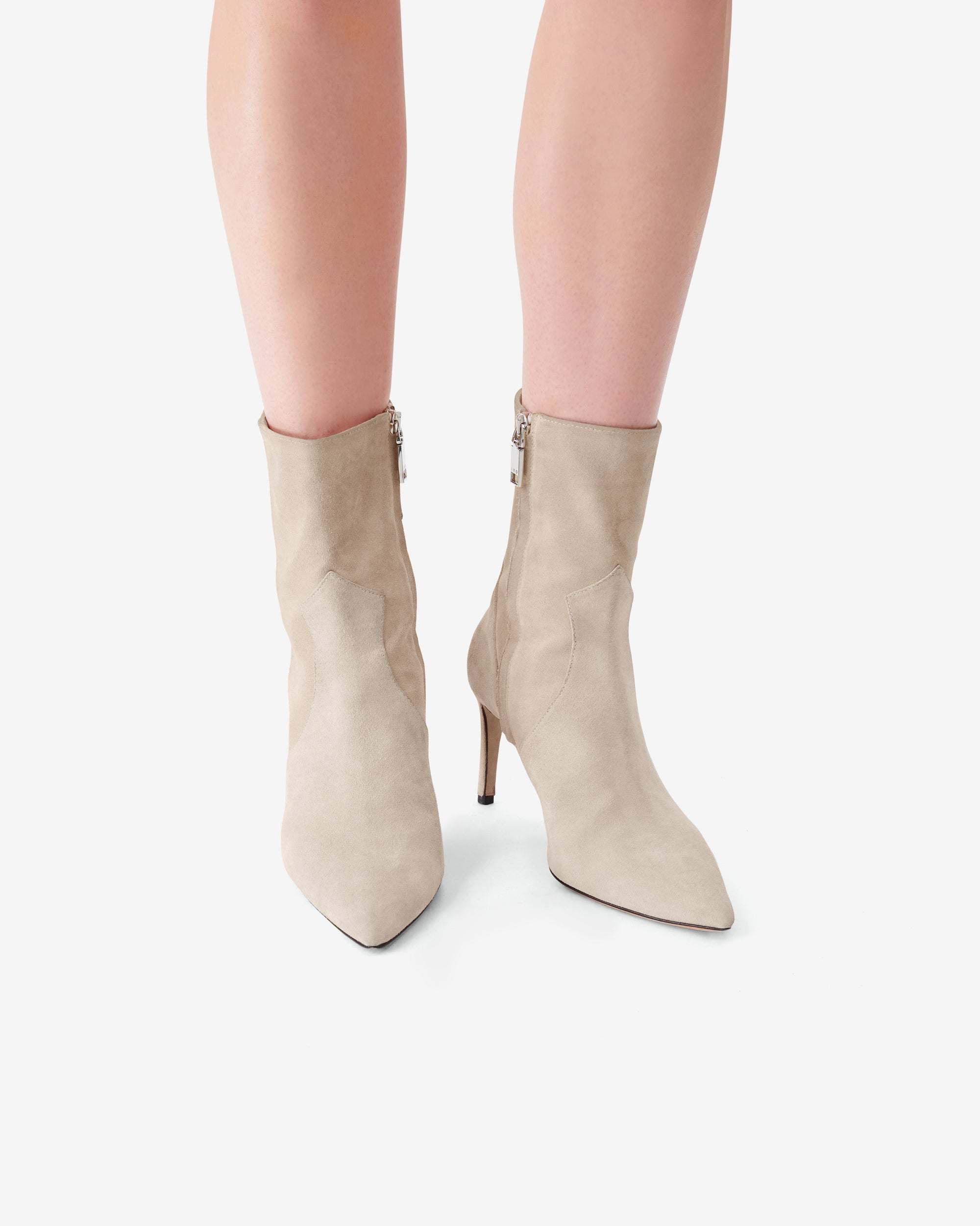 Davy Match Sd 80 suede boots - Beige