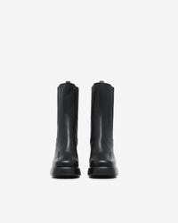 Dona leather ankle boots - Glossy Black