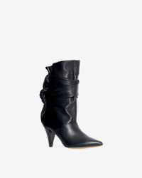 Nori 85 leather boots - Black