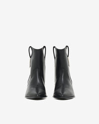 Opale leather ankle boots - Glossy Black
