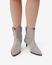Opale Suede leather ankle boots - Cloud
