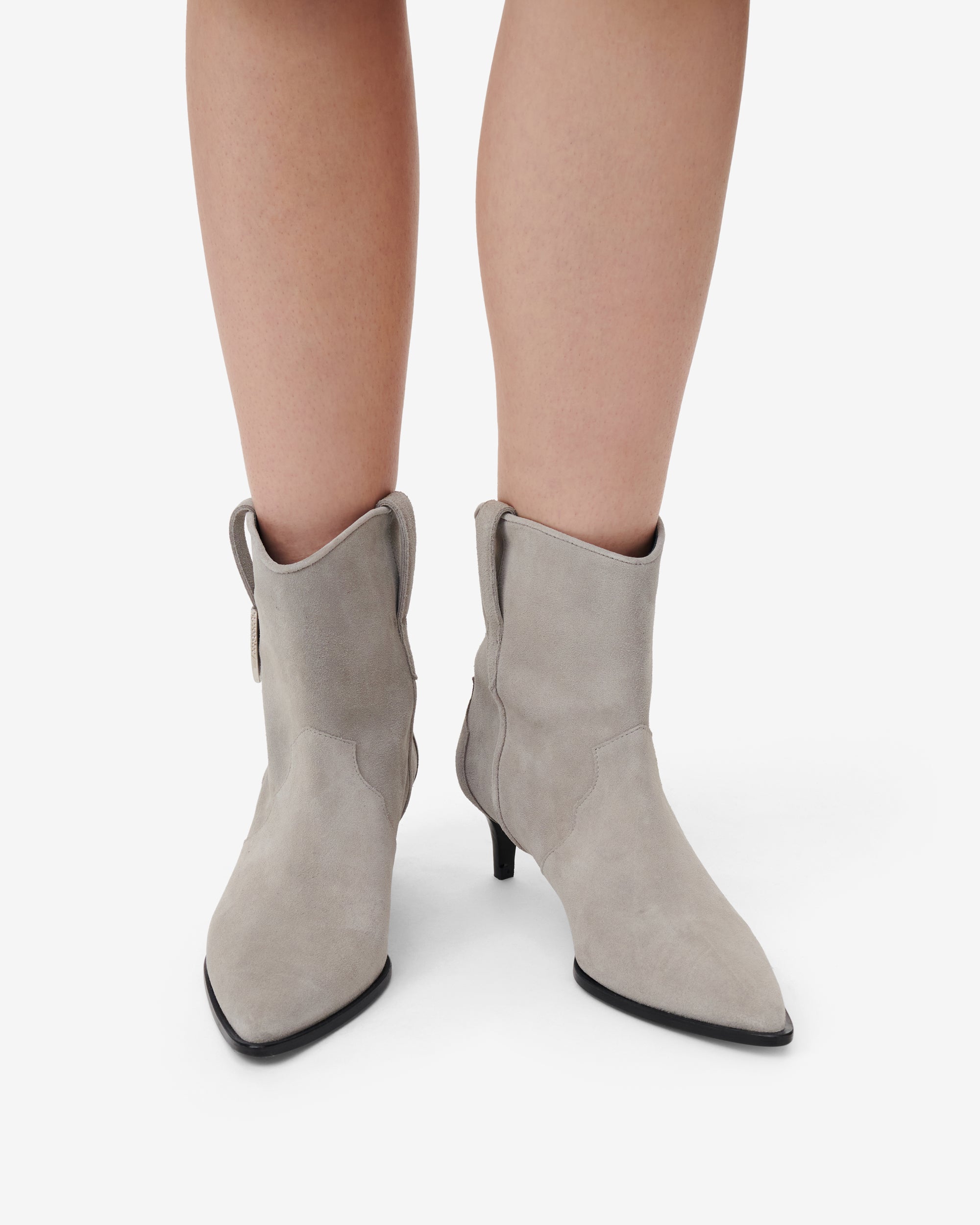 Opale Suede leather ankle boots - Cloud