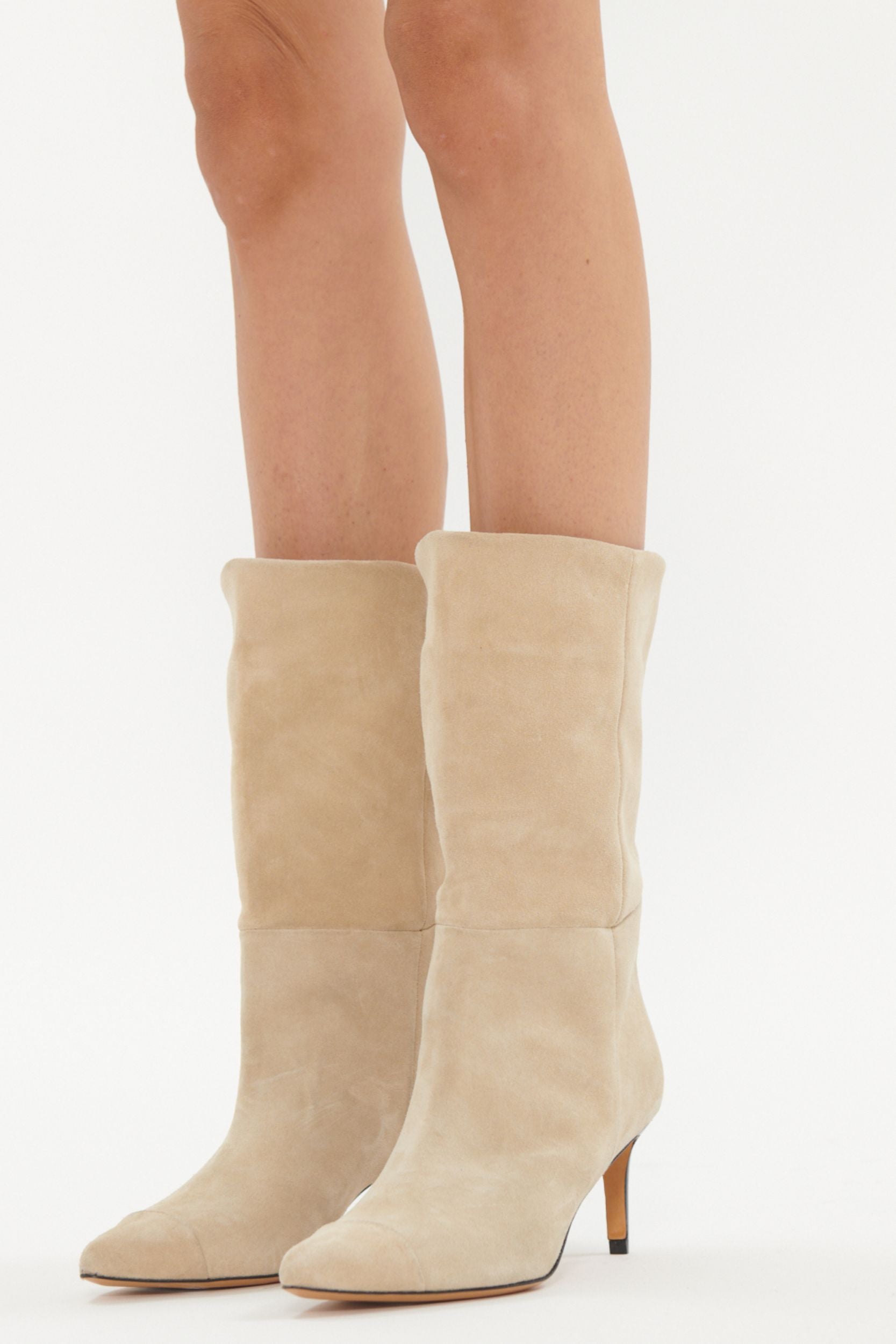 Takari 70 suede boots - Beige