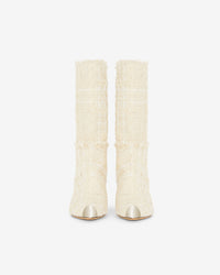 Takari 70 tweed boots - Tweed Beige