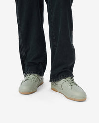 Alex leather trainers - Sage Green