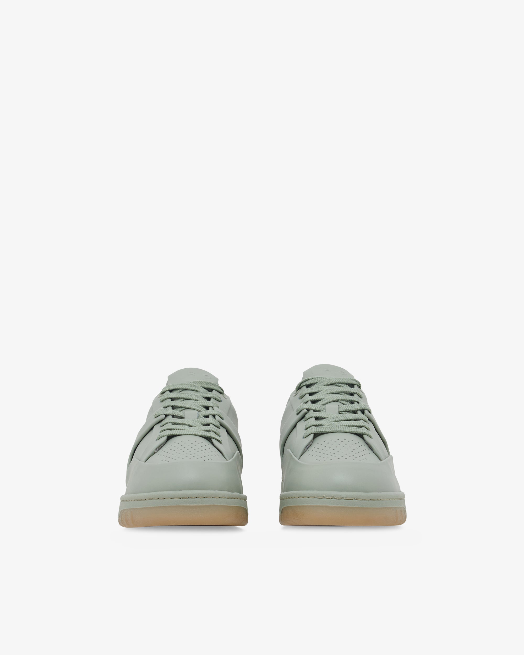 Alex leather trainers - Sage Green