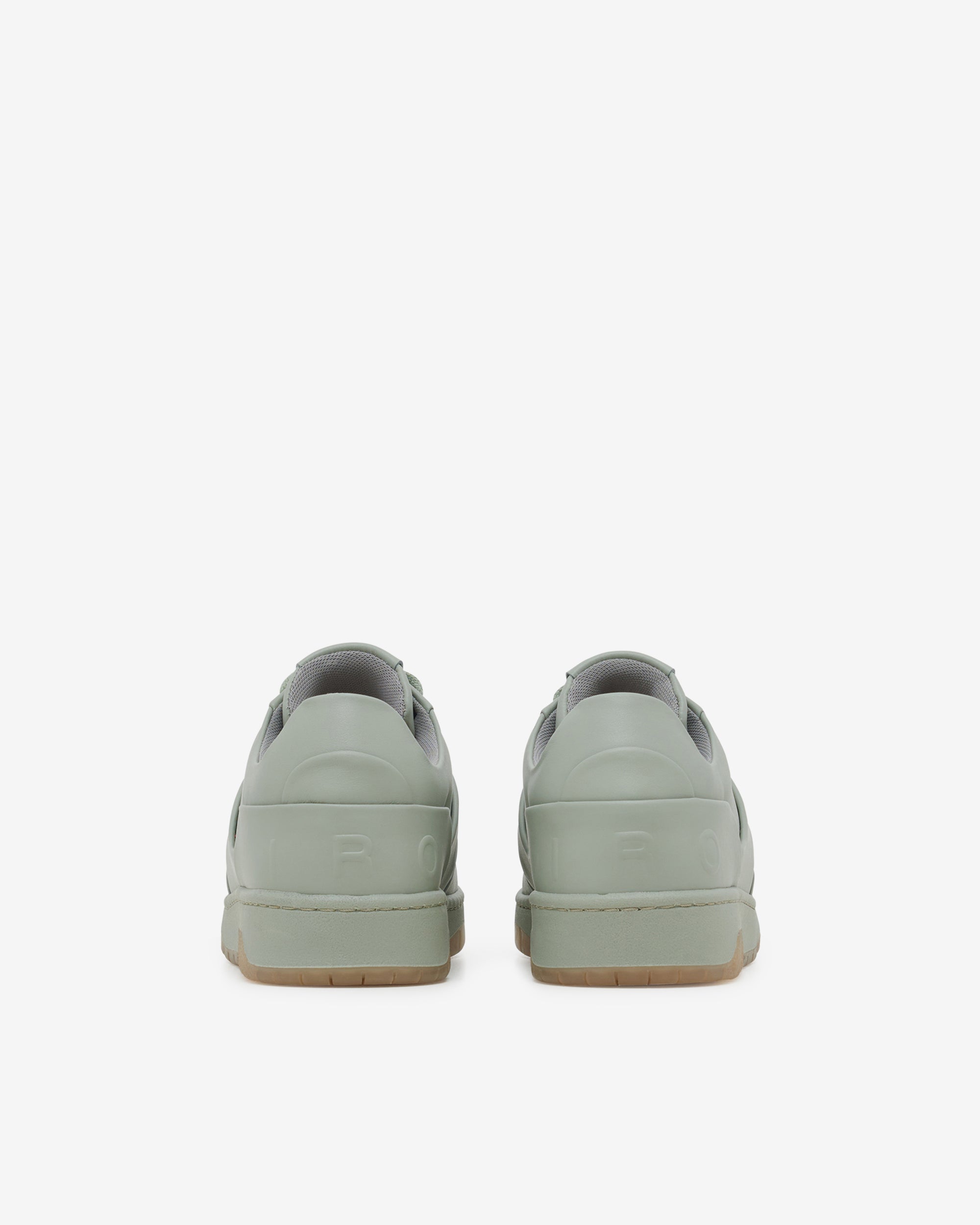 Alex leather trainers - Sage Green