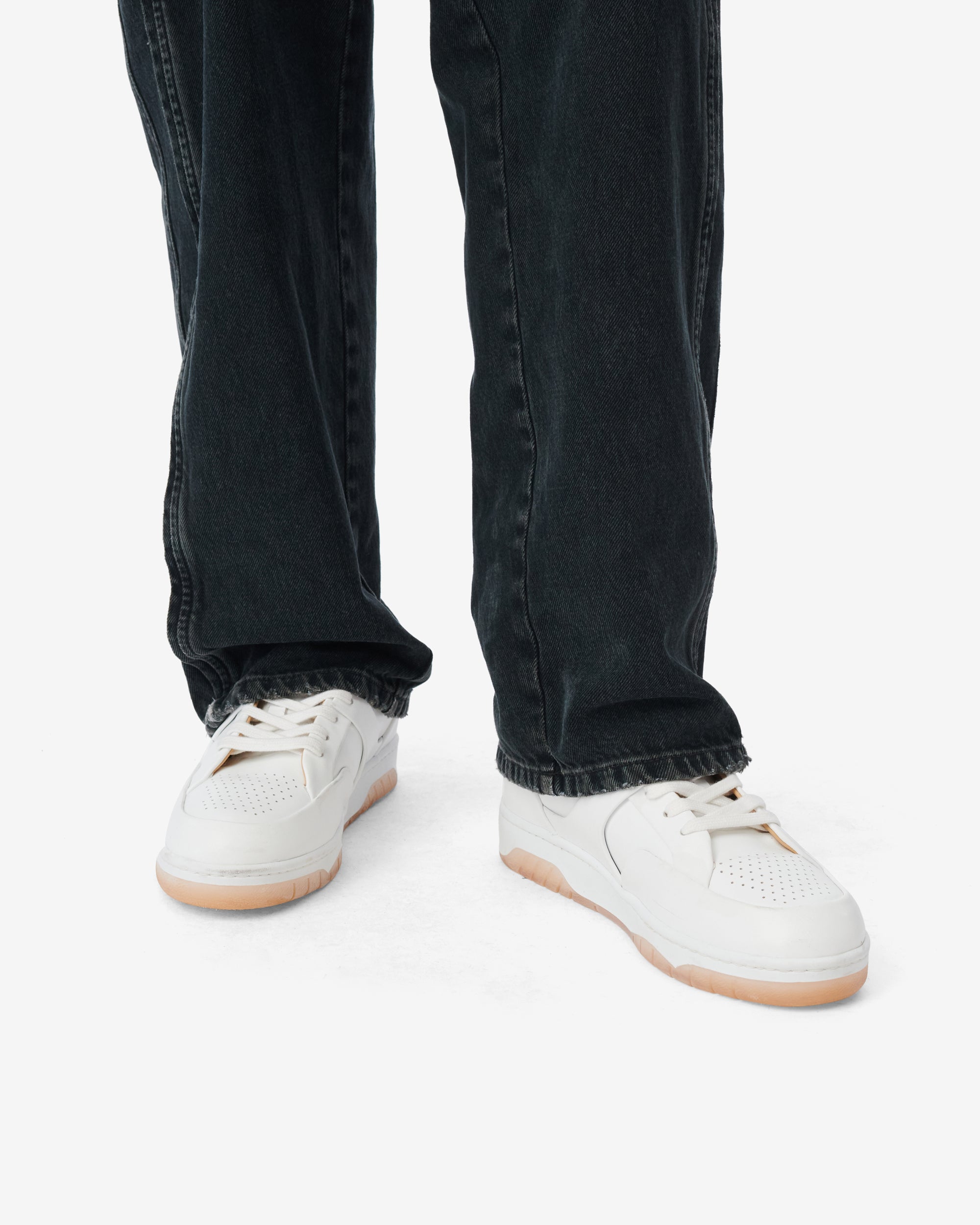 Alex leather trainers - White