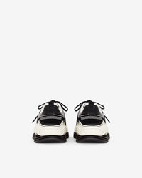 Wave Leather Sneakers - Black & White