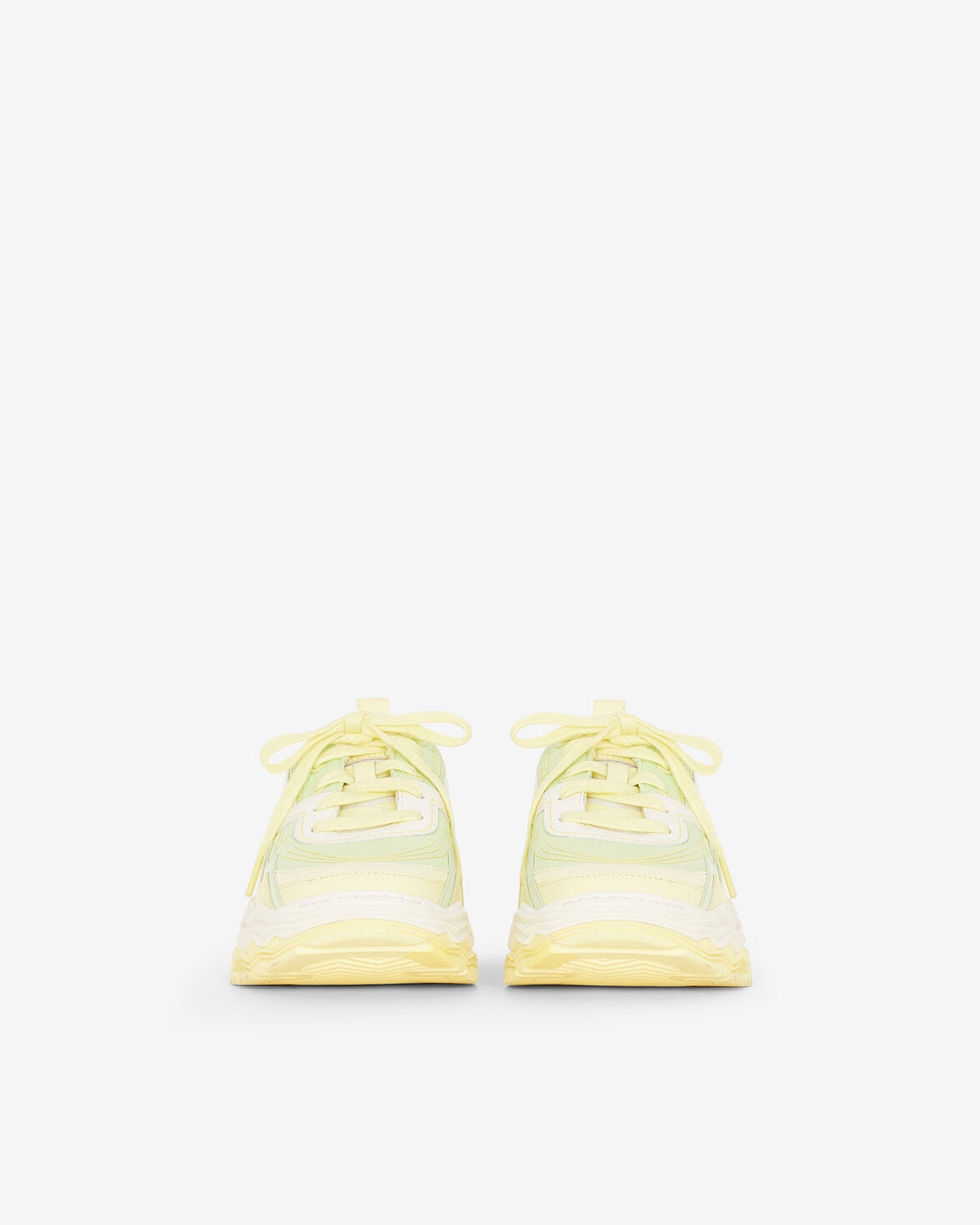 Wave Leather Sneakers - Yellow