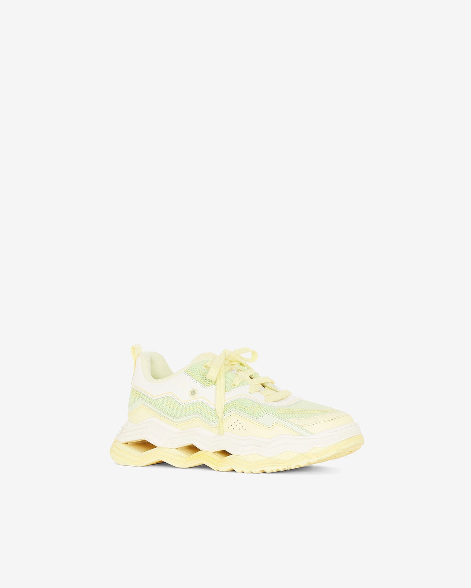Wave Leather Sneakers - Yellow