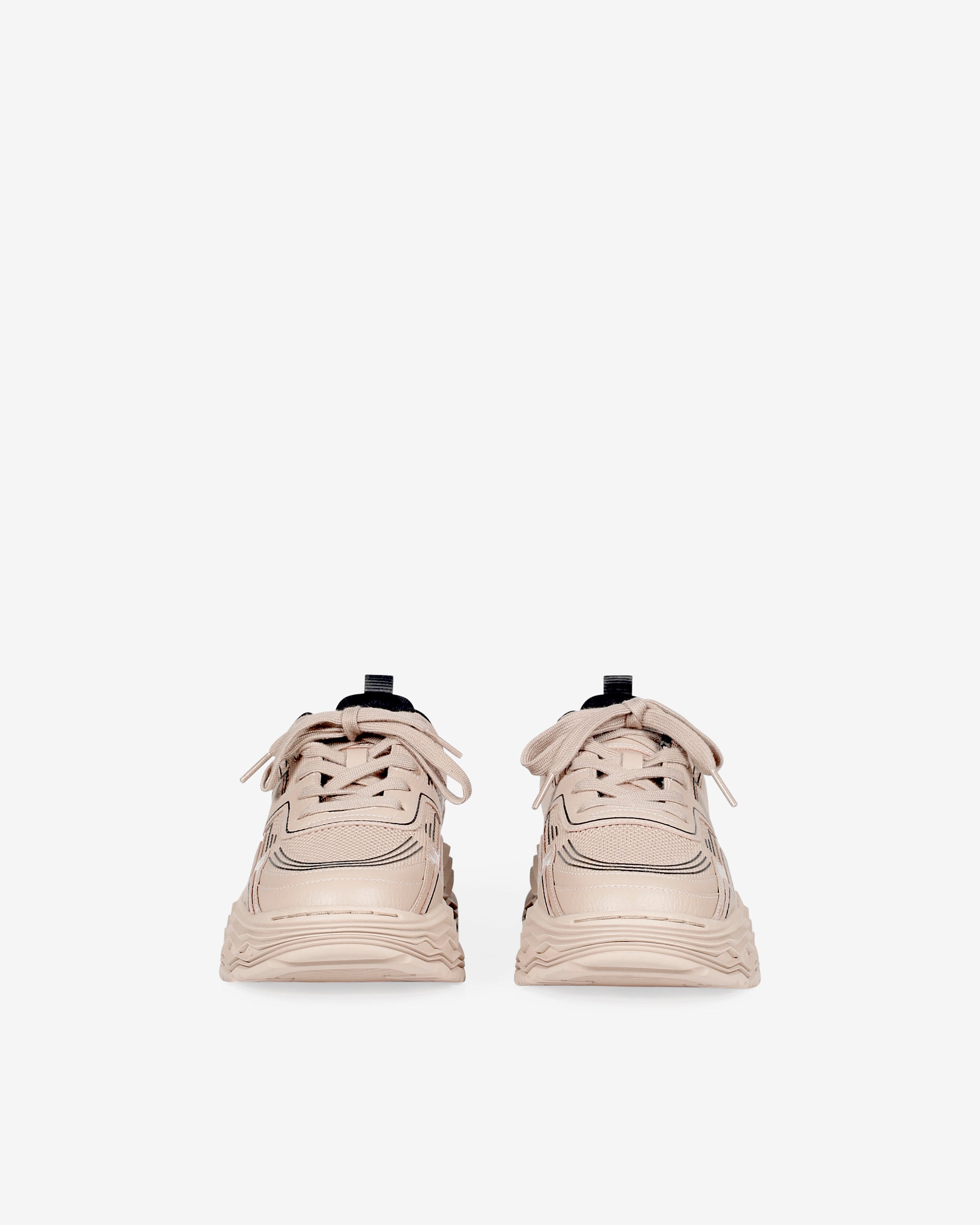 Wave leather trainers - Latte