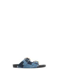 Billie Patch sandals - Patchwork Denim
