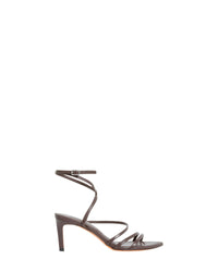 Ido Strap sandals in leather - Cocoa