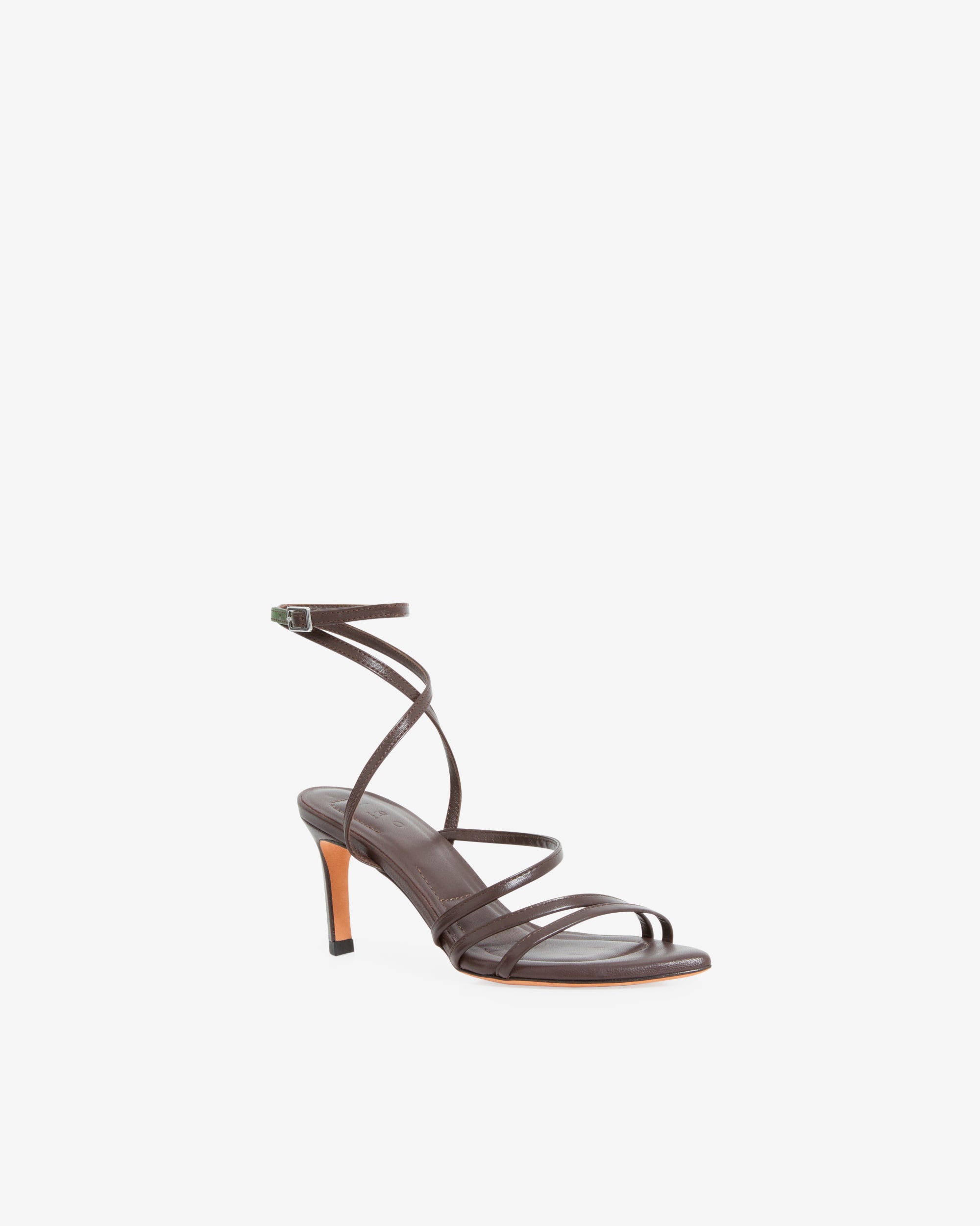 Ido Strap sandals in leather - Cocoa