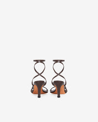 Ido Strap sandals in leather - Cocoa