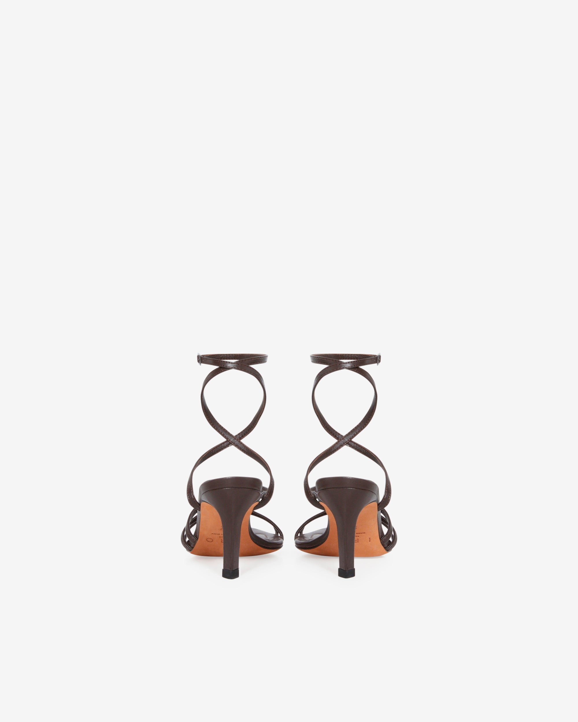 Ido Strap sandals in leather - Cocoa