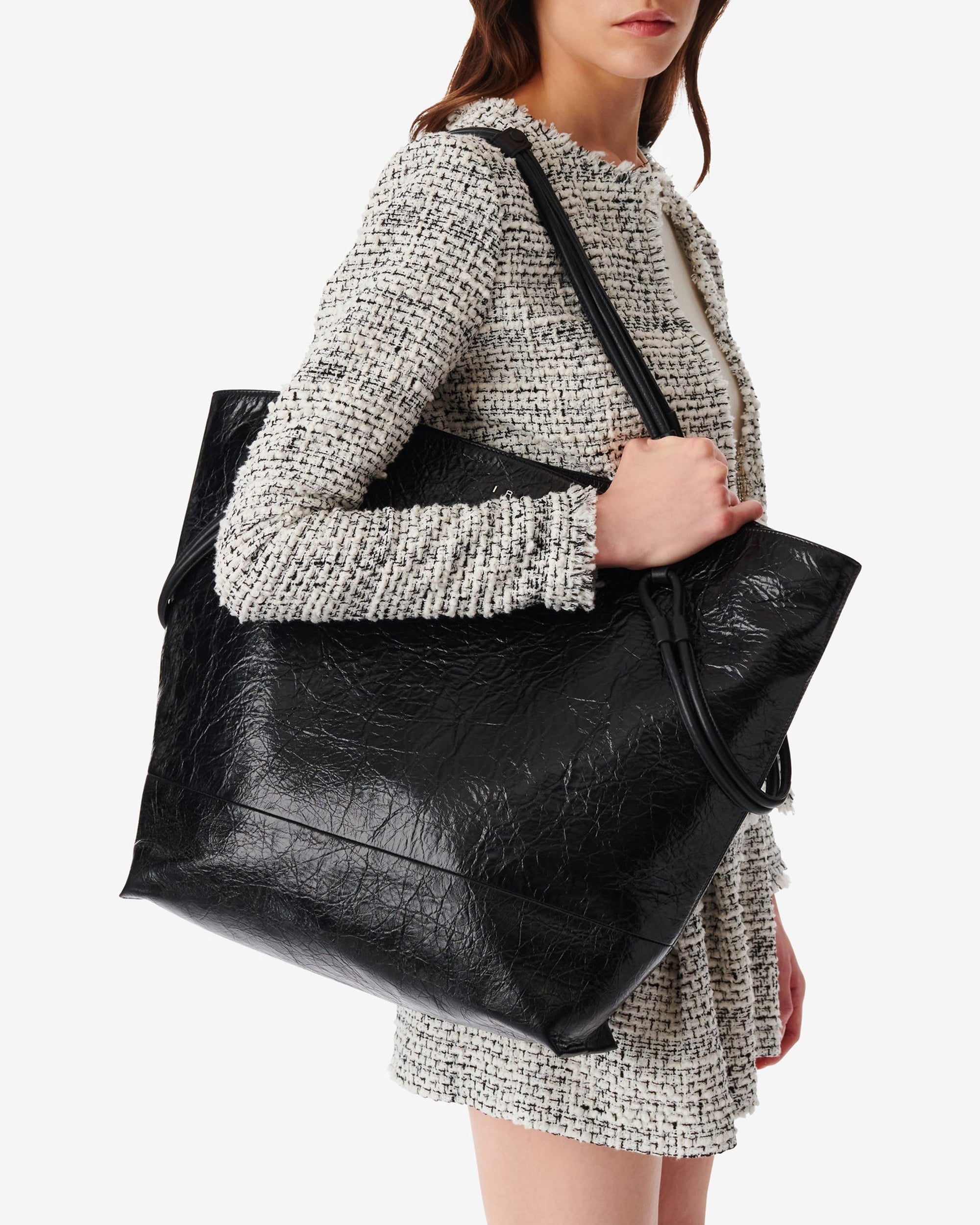 Totiro Xl Wkl leather tote bag - Black