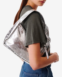 Noue leather bag - Silver