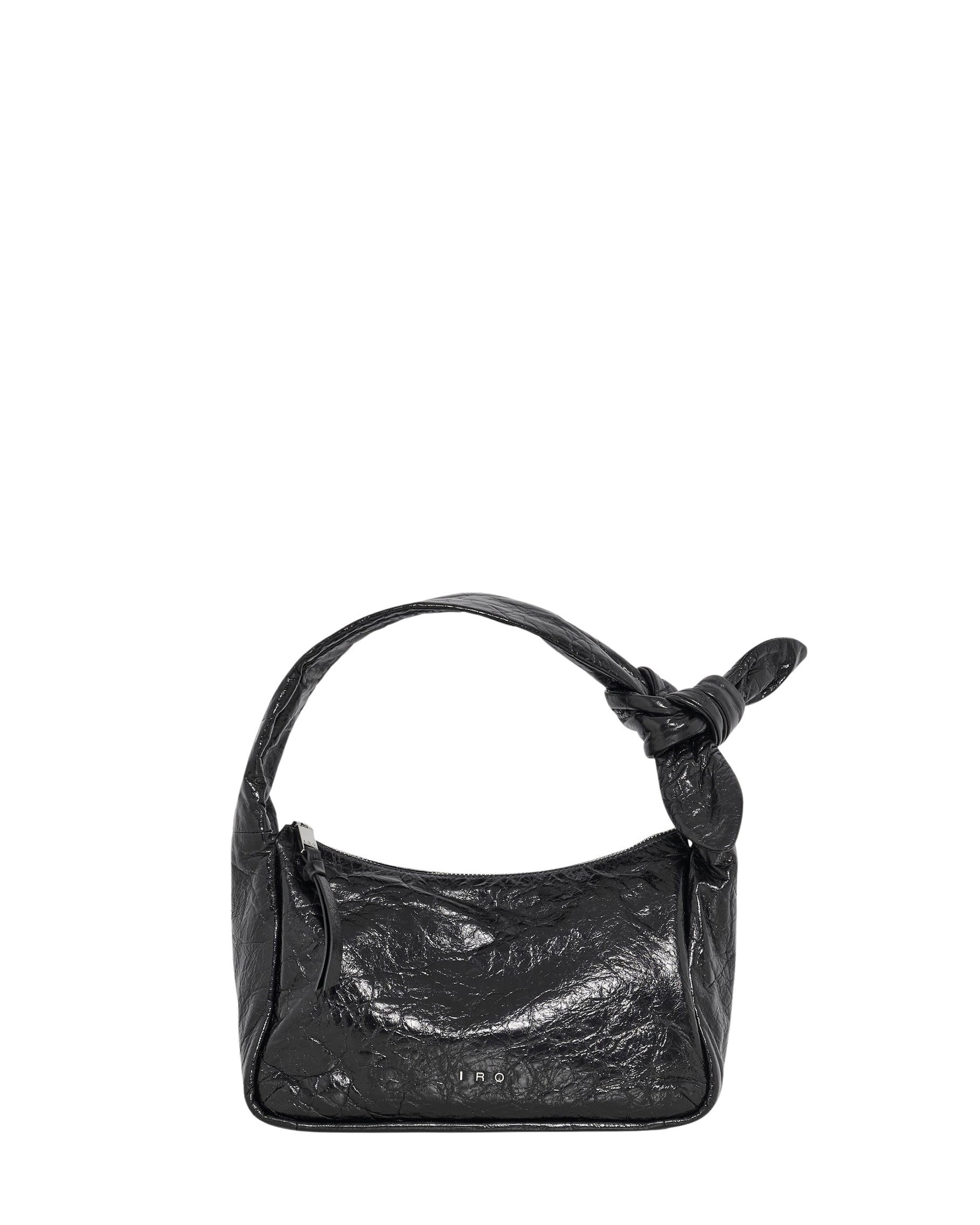 Noue Wrinkle leather clutch bag - Black