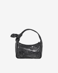 Noue Wrinkle leather clutch bag - Black