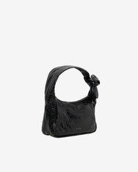 Noue Wrinkle leather clutch bag - Black