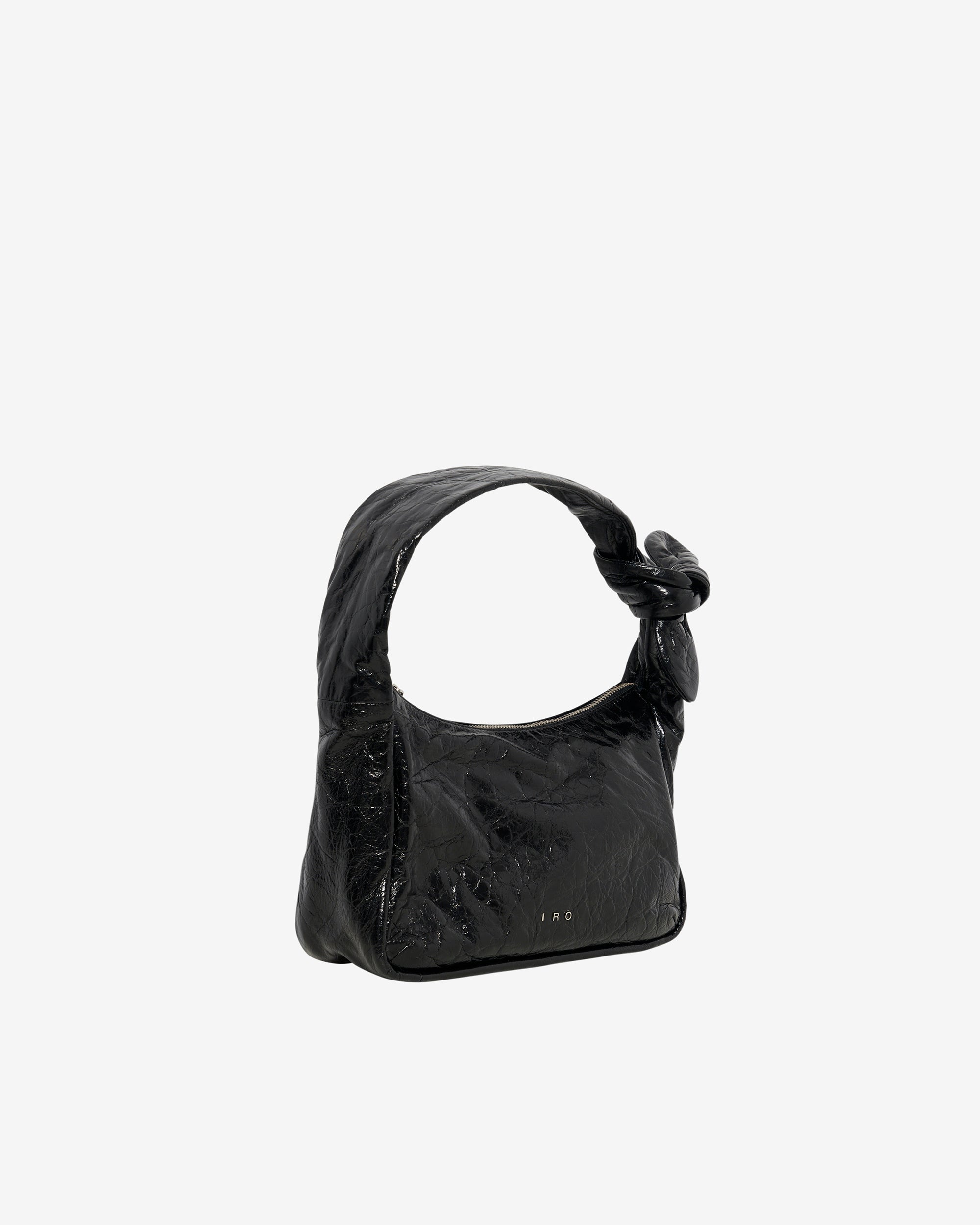 Noue Wrinkle leather clutch bag - Black