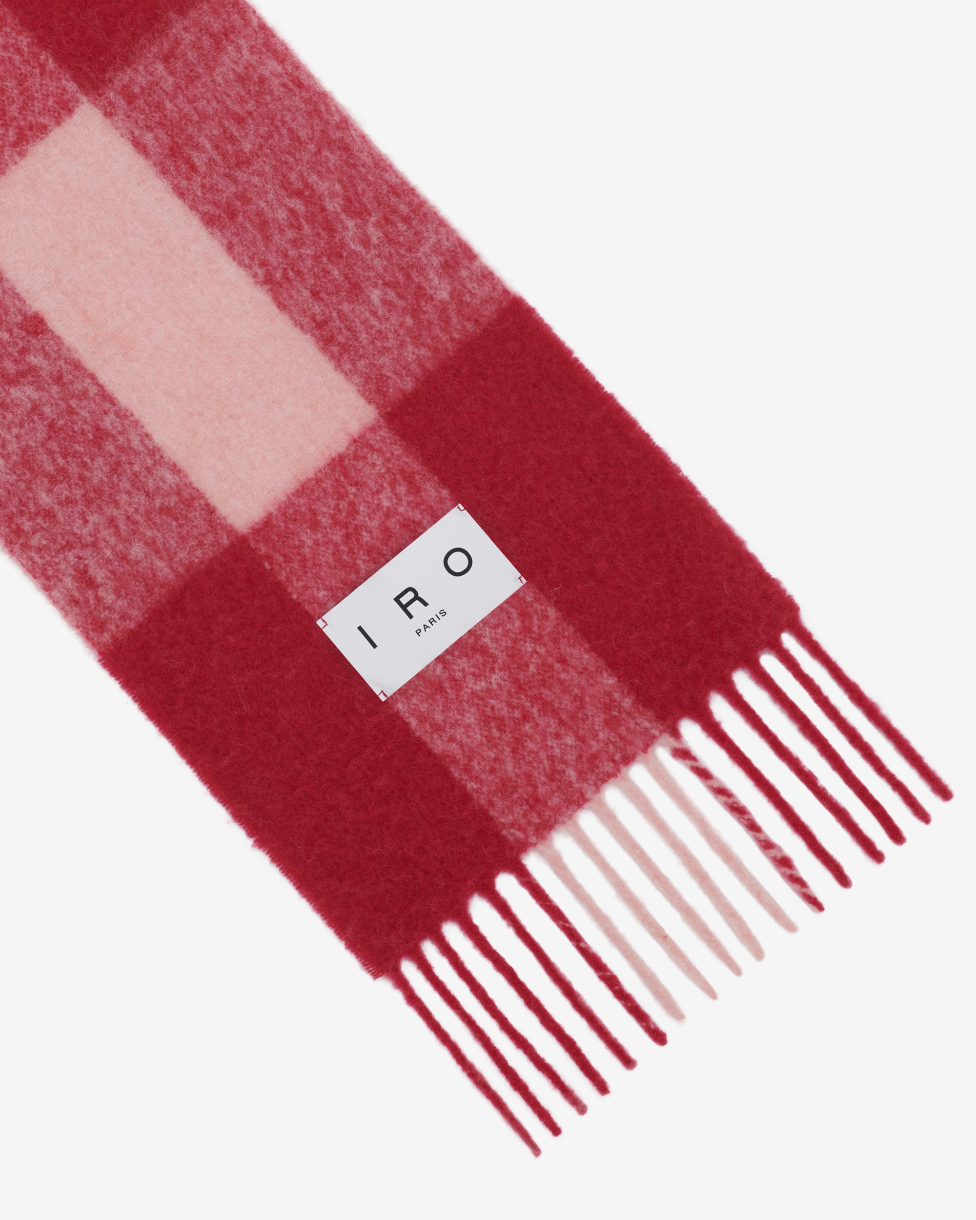 Auray alpaca scarf - Fushia & Light Pink