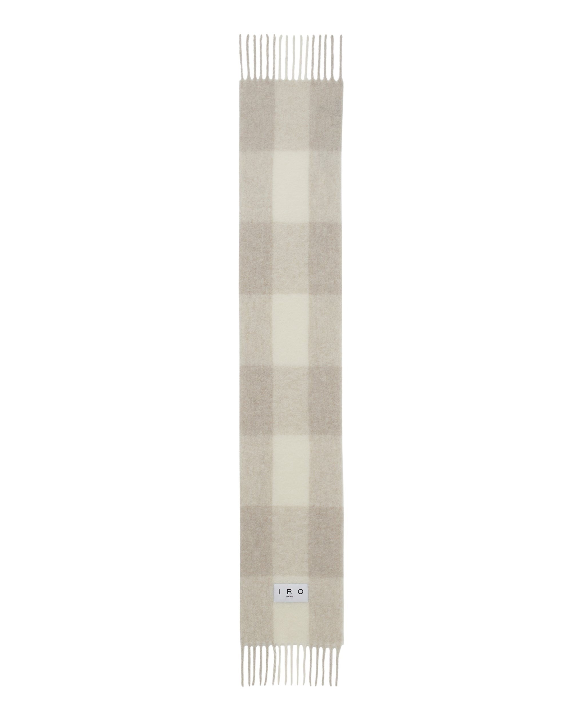 Auray alpaca scarf - White & Beige