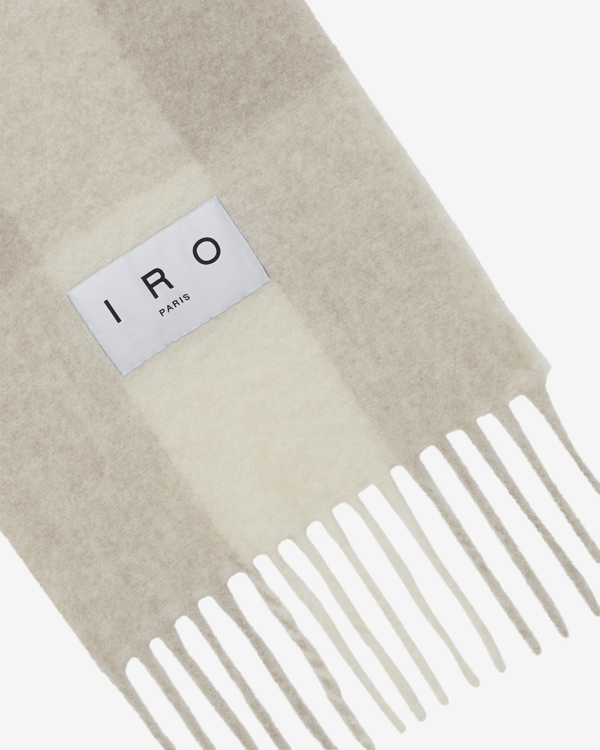 Auray alpaca scarf - White & Beige