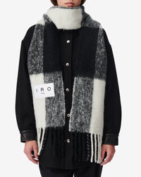 Auray alpaca scarf - Black & White