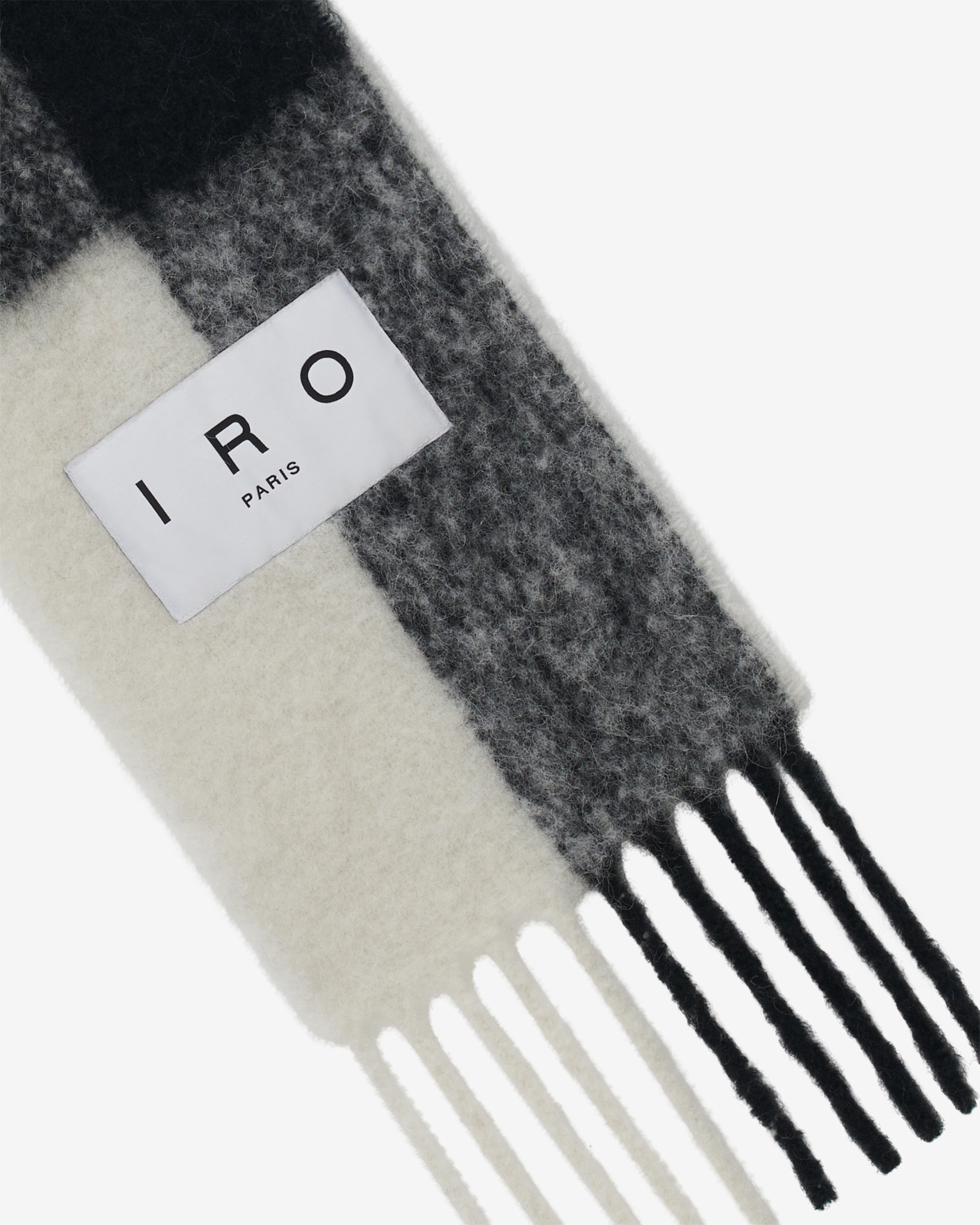 Auray alpaca scarf - Black & White