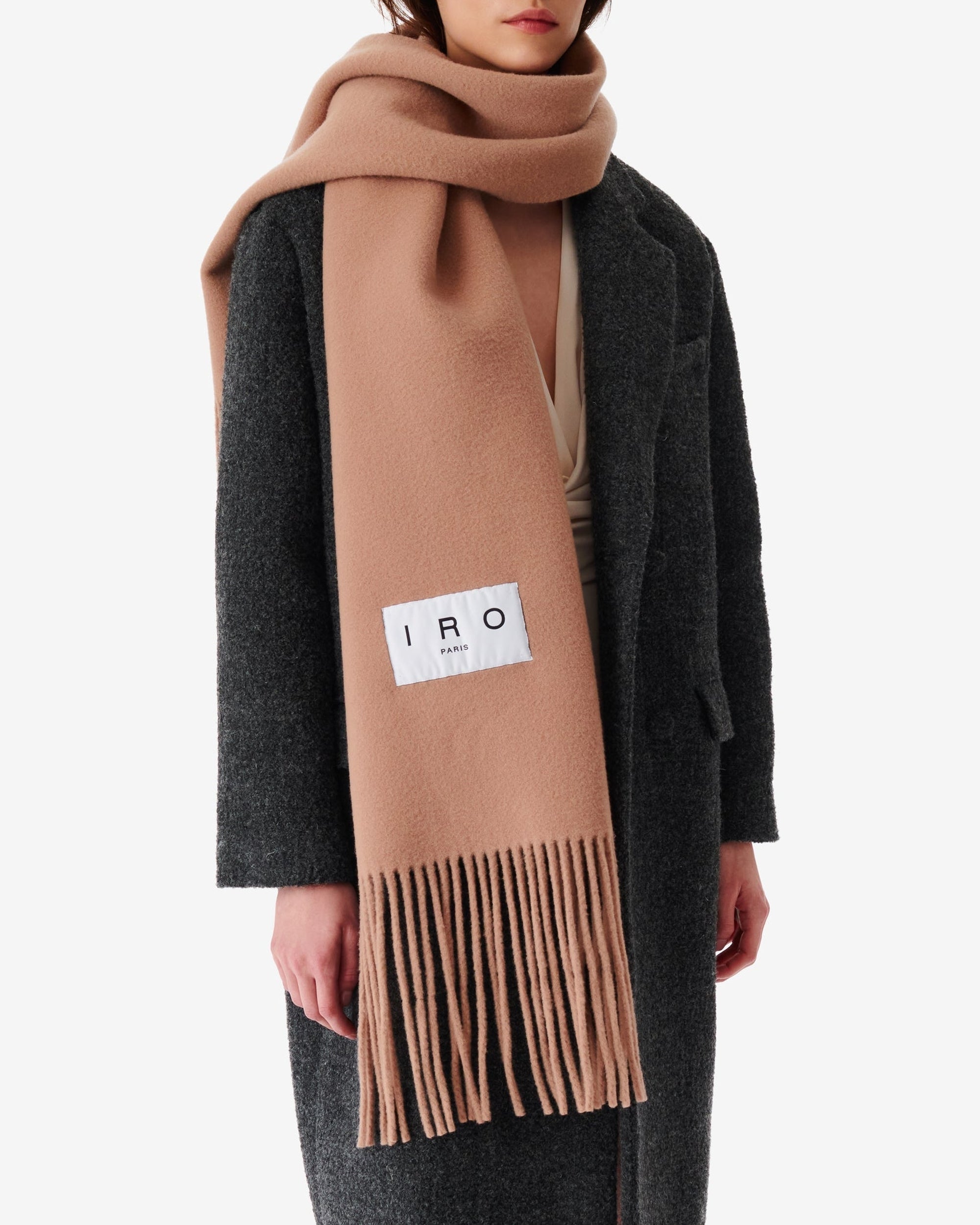 Stola wool scarf - Latte