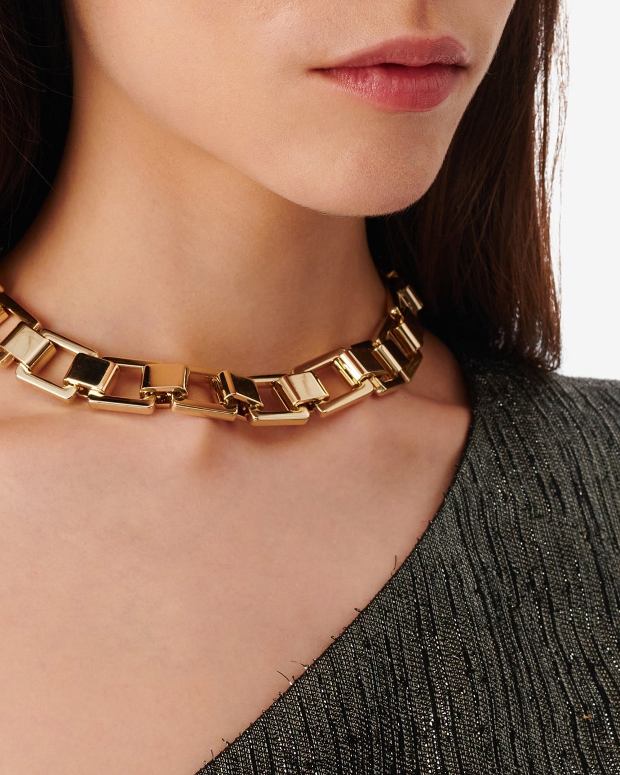Square Necklace - Gold