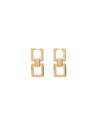 Square Pendant earrings - Gold