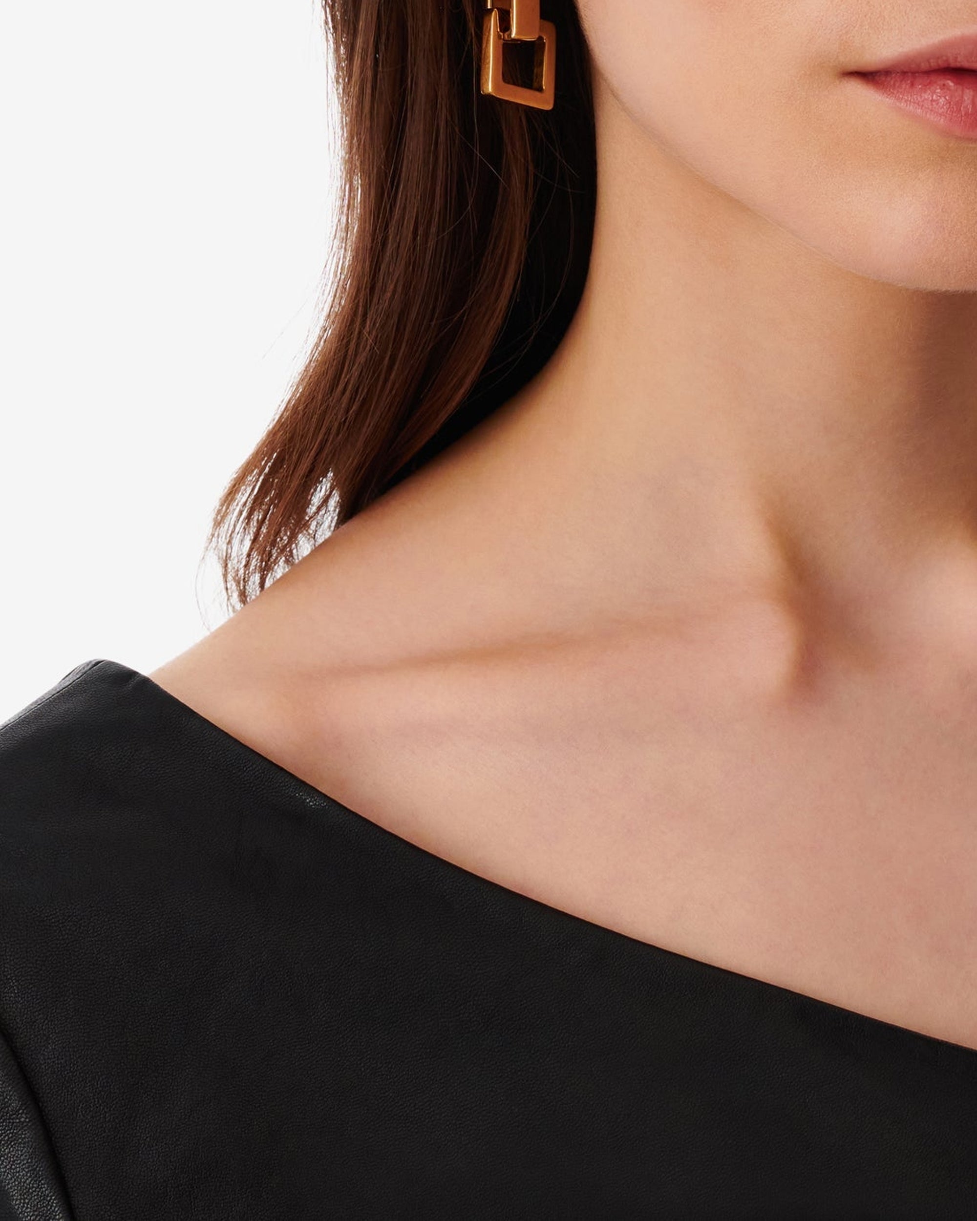 Square Pendant earrings - Gold