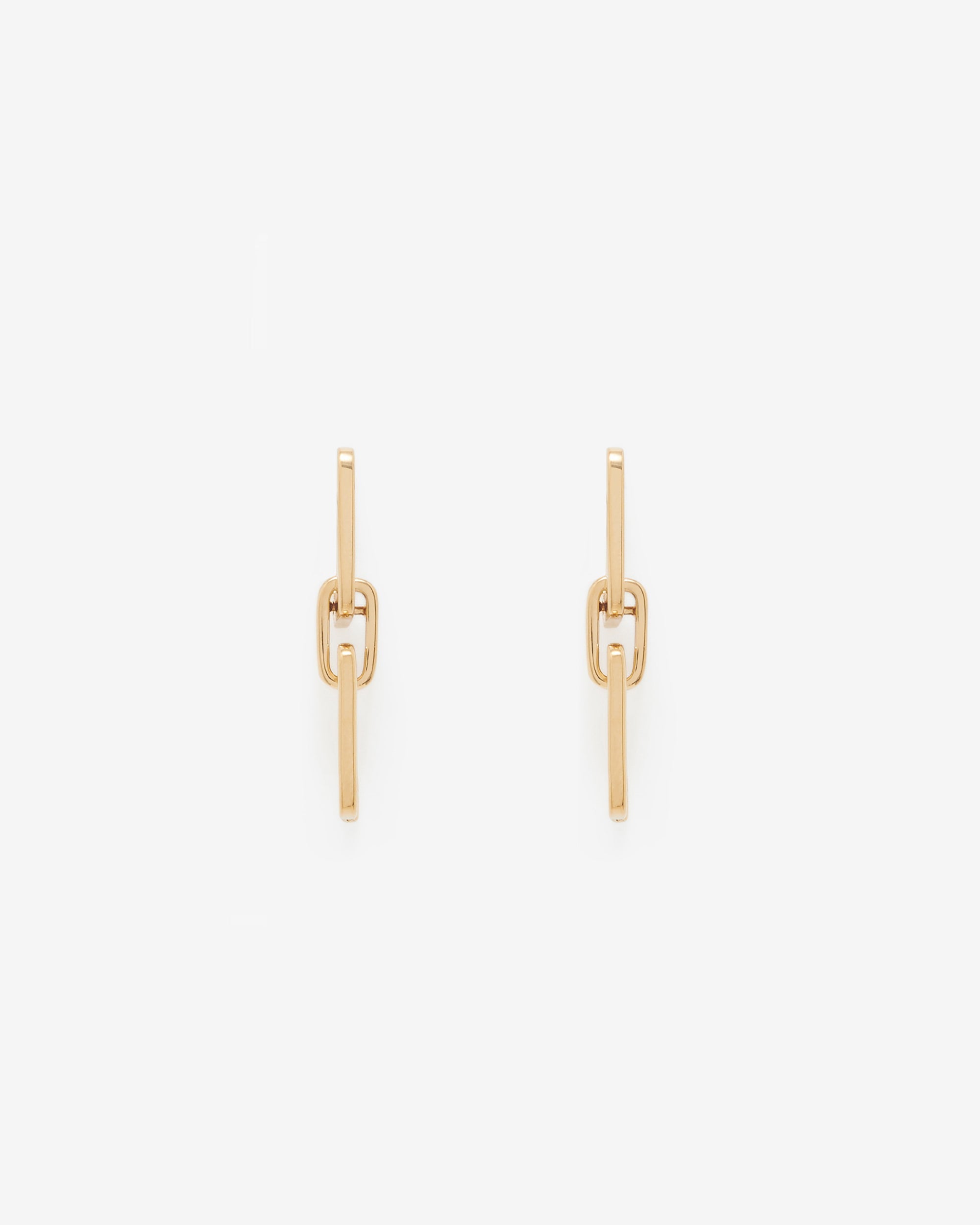 Square Pendant earrings - Gold