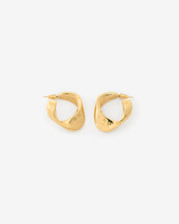 Volute Loop earrings - Gold