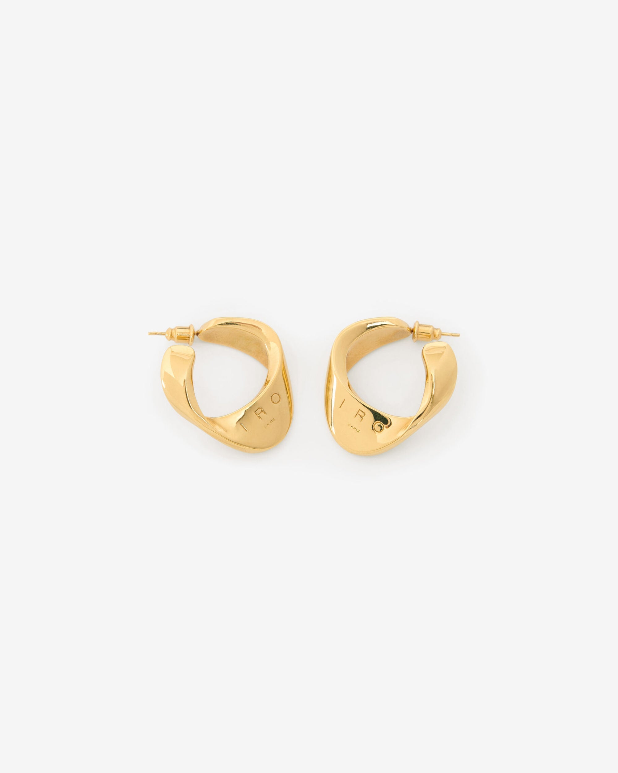 Volute Loop earrings - Gold