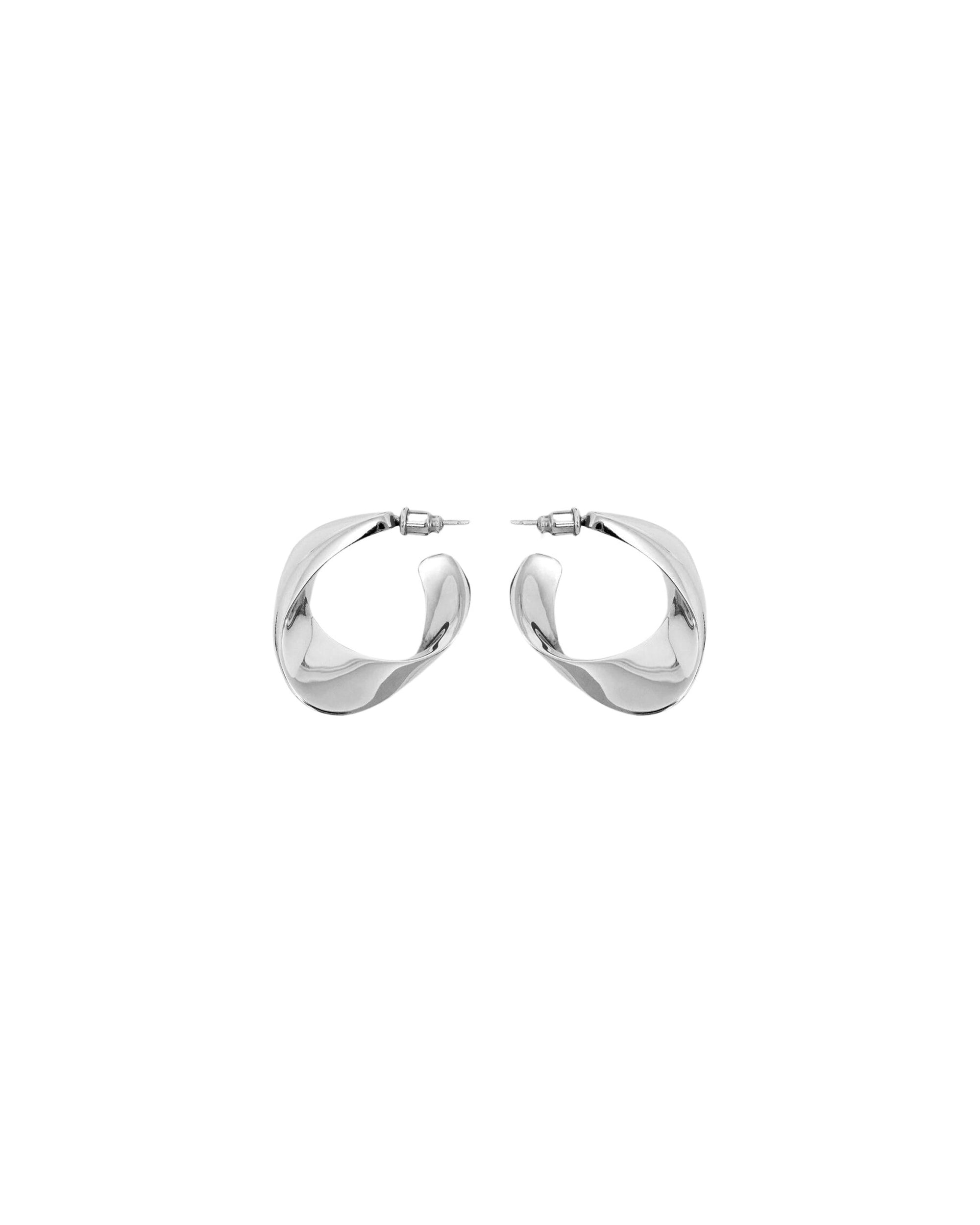 Volute Loop earrings - Silver