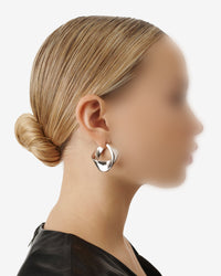 Volute Loop earrings - Silver