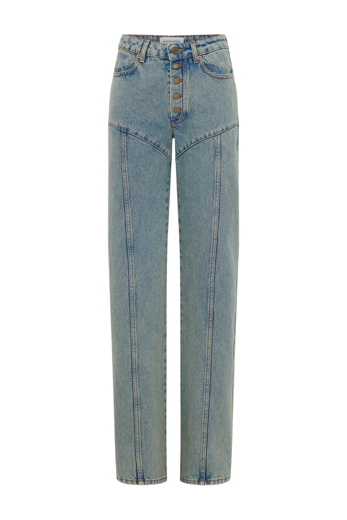 Pantalon flare Moon Laser en denim - Beige